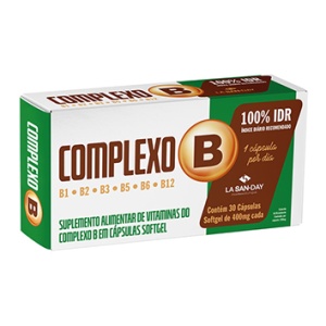 Complexo B - 30 cápsulas - 400mg - La San-Day