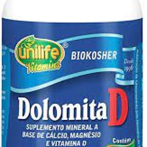 Dolomita D - 60 cápsulas - 950mg - Unilife