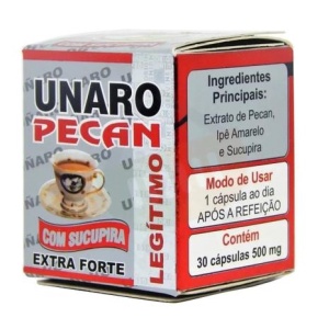 Unaro Pecan - 30 cápsulas - 500mg - M.B.C. CAPS