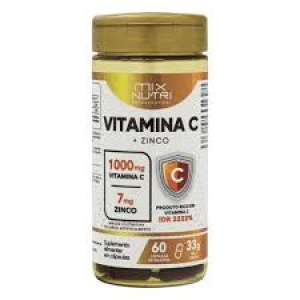 Vitamina C + Zinco - 60 capsulas