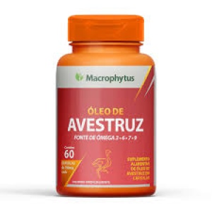 óleo de avestruz - 60 capsulas- 780mg